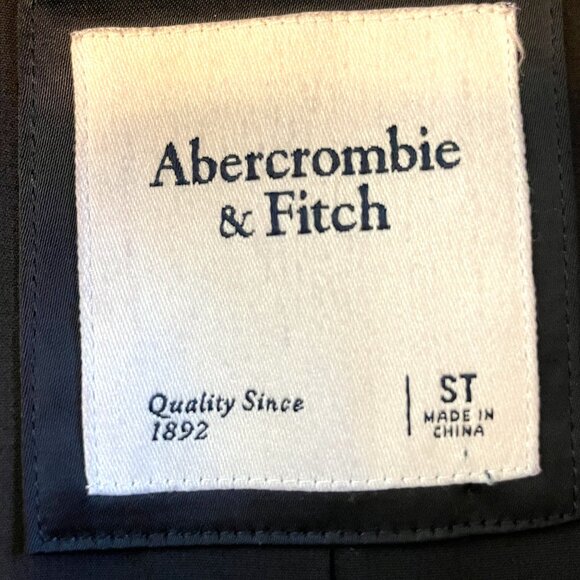 Abercrombie & Fitch Black Satin Blazer Mini Dress SMALL TALL (ST) - Picture 8 of 11